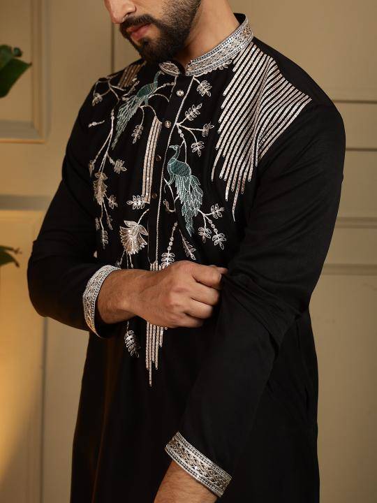 Mens Kurta Pyjama D 123 Viscose Silk Mens fashion in Mumbai